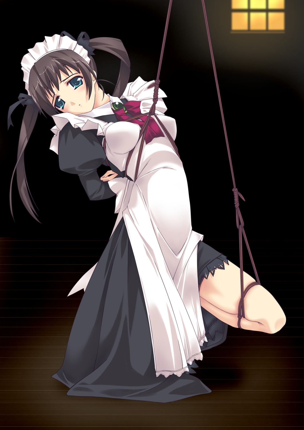 Anime maid bondage